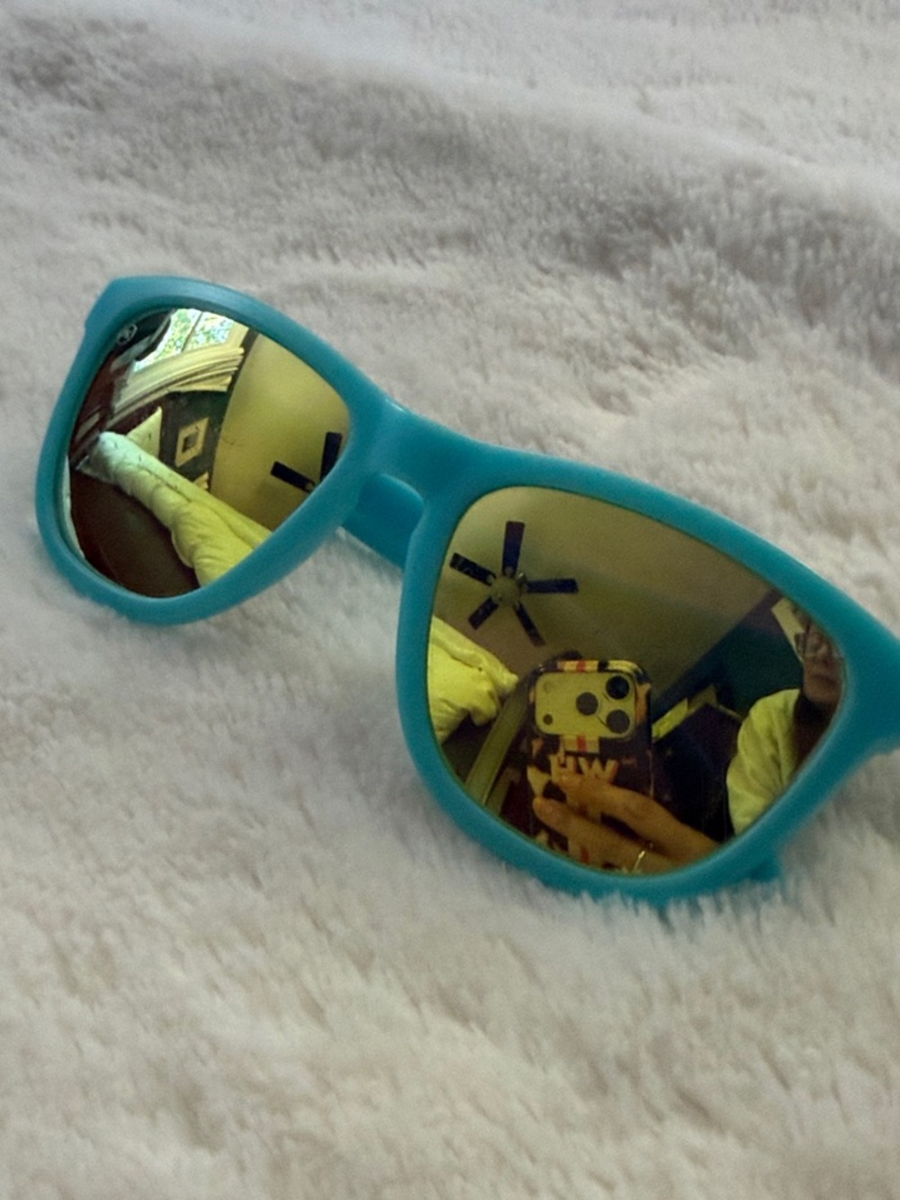 Kids Knockaround Polarized Blue Mirrored Sunglasses